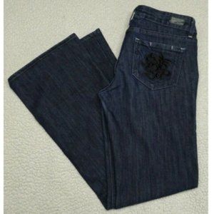 Paige Size 29 LAUREL CANYON Blue Denim Las Palmas